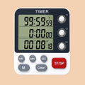Digital Kitchen Timer, Cooking Timer, Count Up and Down Timer for Loud Alarm, Classroom, Bathroom, 3 Channels