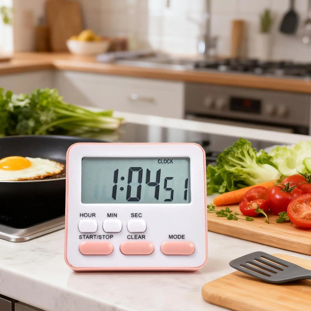 new Digital Kitchen Timer With Large Display 24-Hour Countdown Alarm For Cooking Baking, Study Workout Games & Classroom ﻿