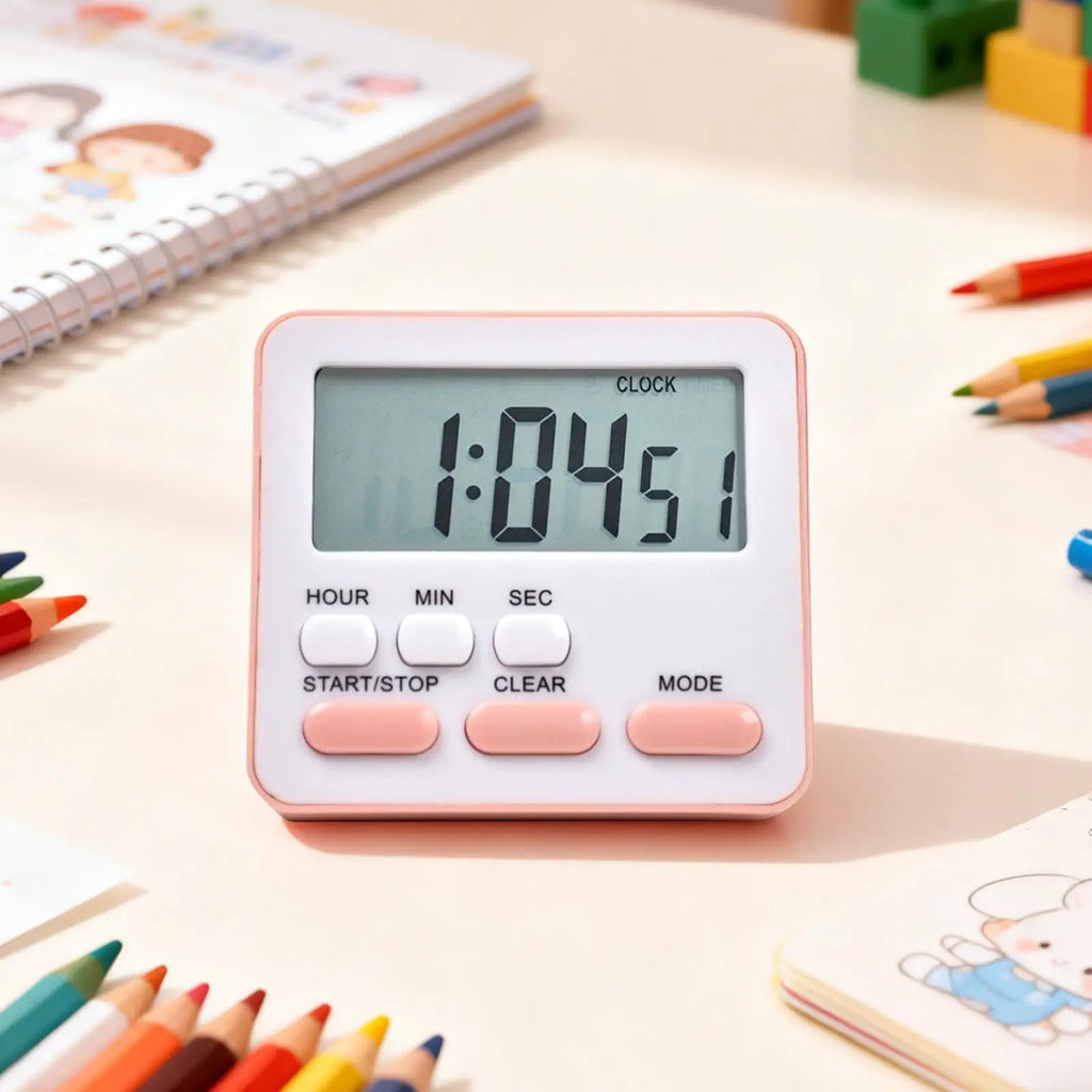 new Digital Kitchen Timer With Large Display 24-Hour Countdown Alarm For Cooking Baking, Study Workout Games & Classroom ﻿