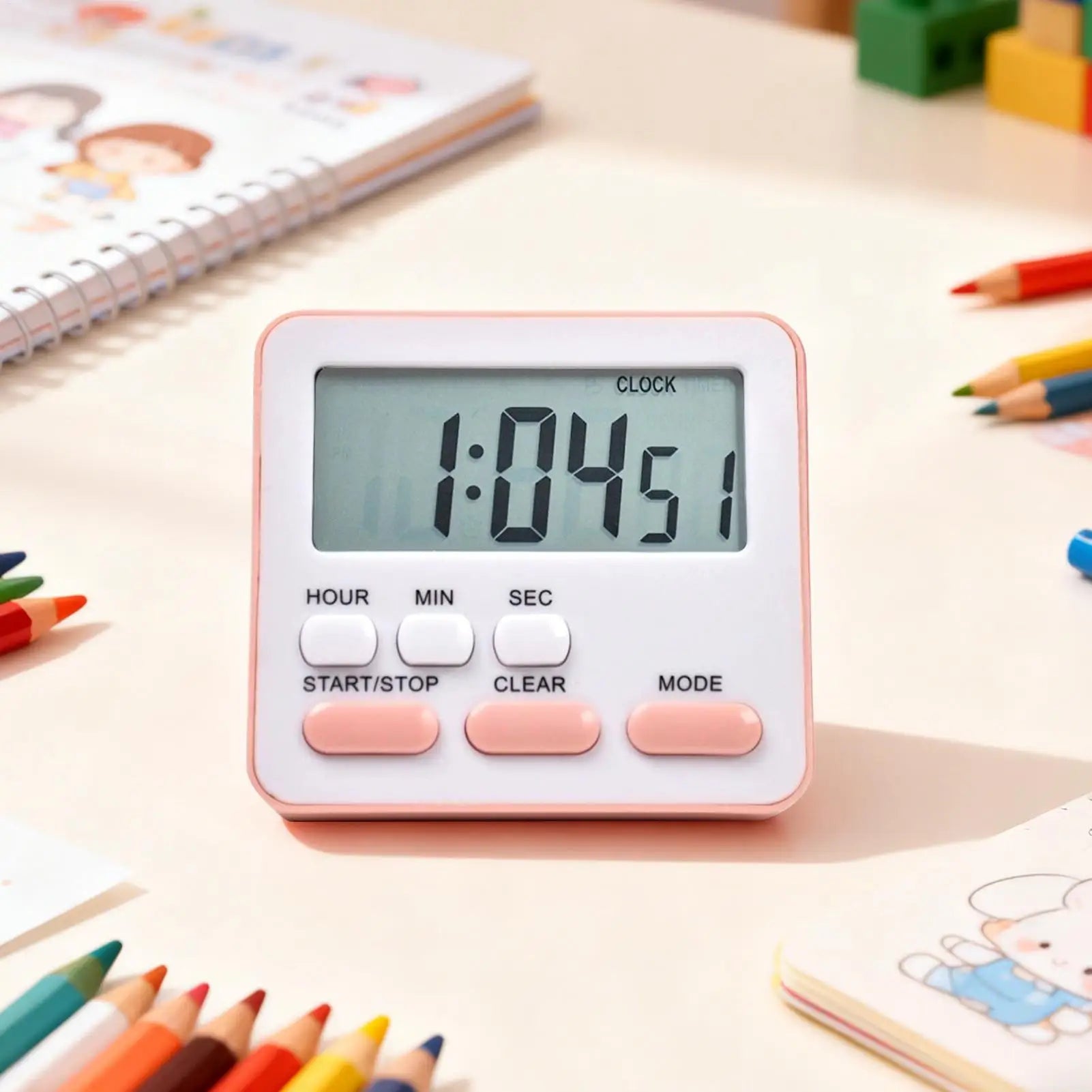 new Digital Kitchen Timer With Large Display 24-Hour Countdown Alarm For Cooking Baking, Study Workout Games & Classroom ﻿