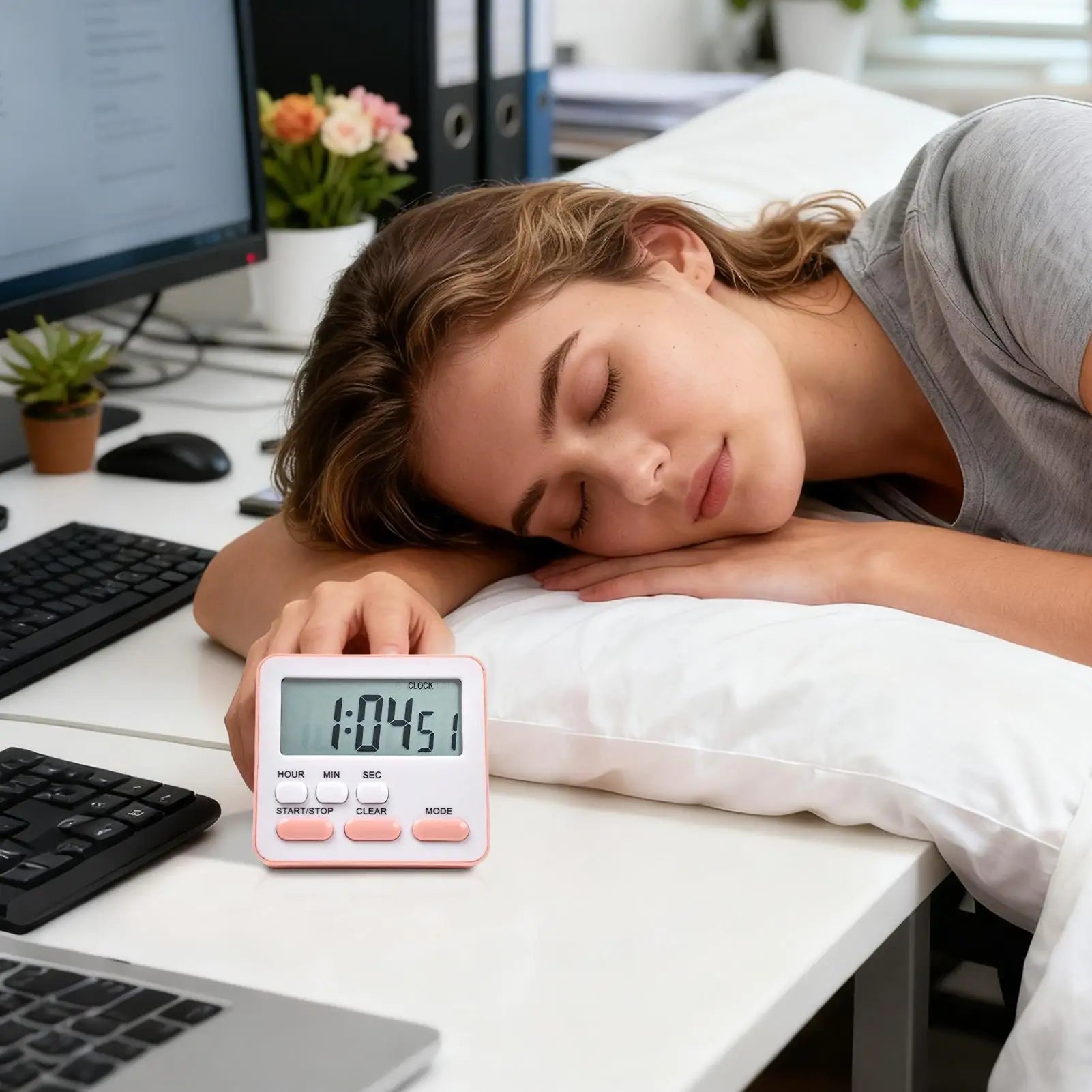 new Digital Kitchen Timer With Large Display 24-Hour Countdown Alarm For Cooking Baking, Study Workout Games & Classroom ﻿