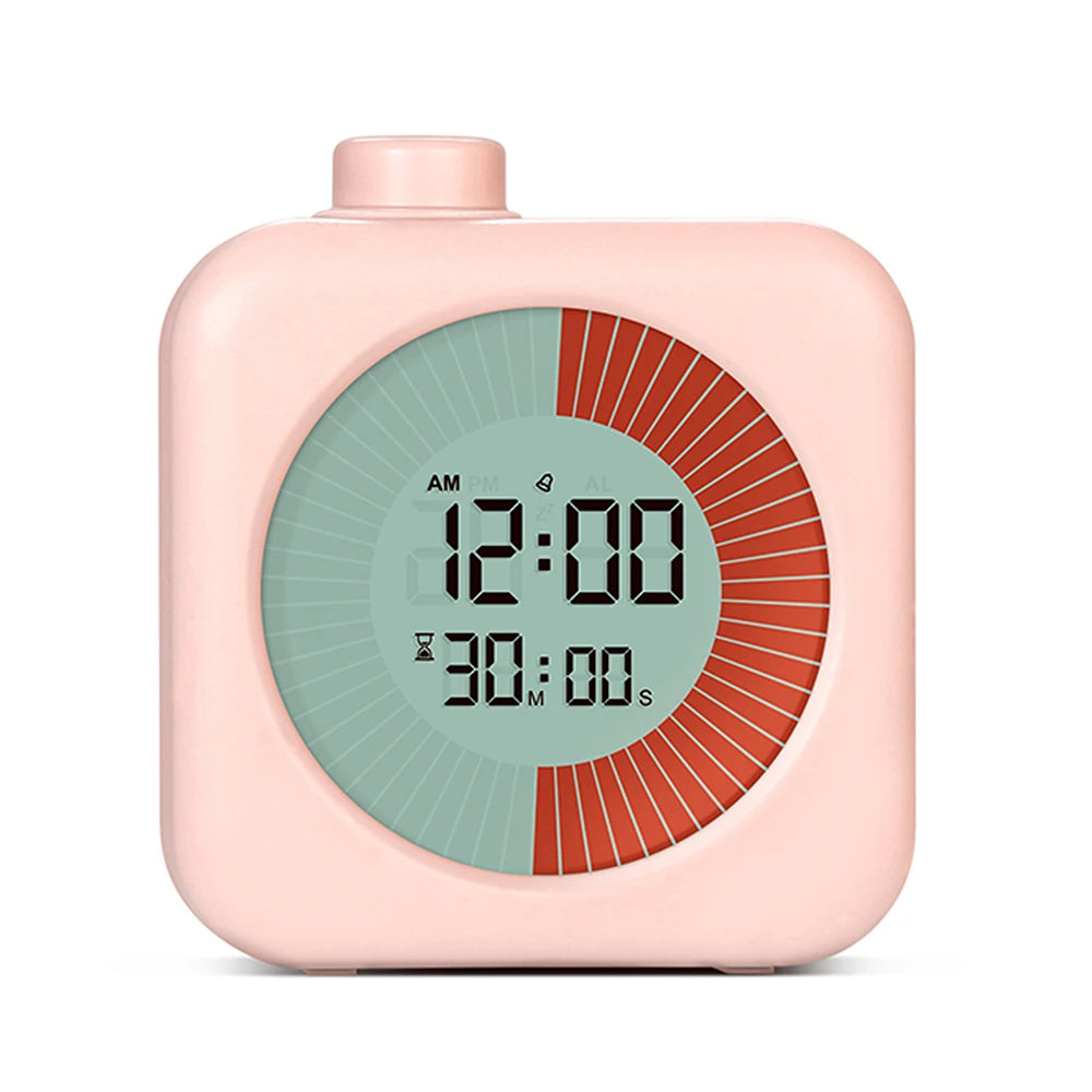 Digital Productivity Timer Visual Count Up/Down Function Alarm Clock Snooze Setting Sound Reminder Kids Time for Learning